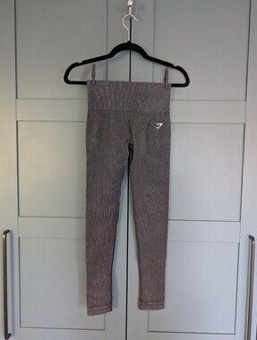 Gymshark Seamless Scrunch Leggings | Size Small | Charcoal Grey